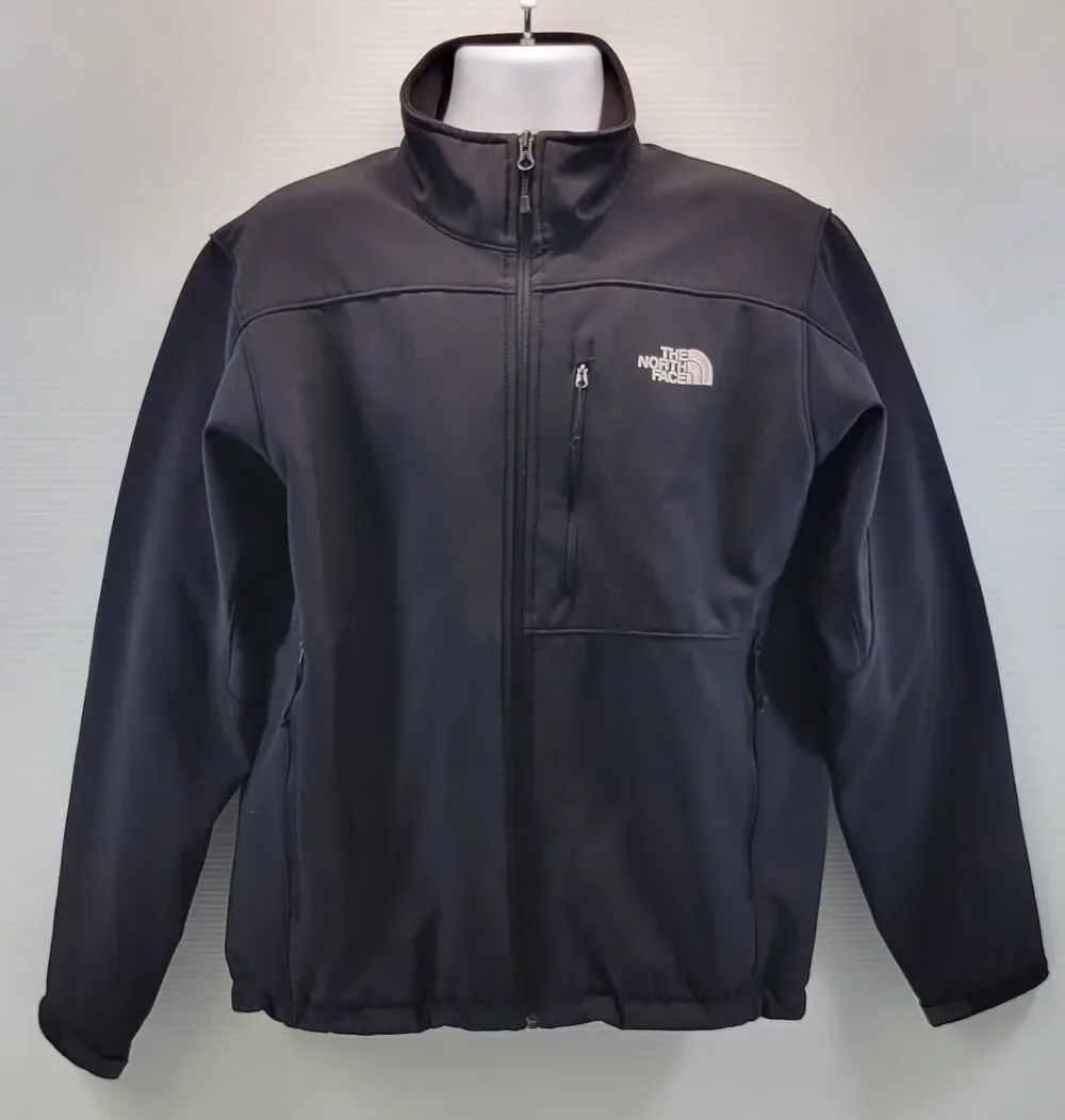 D) Men The North Face Black Barrier Soft Shell Full Zip Jacket Large